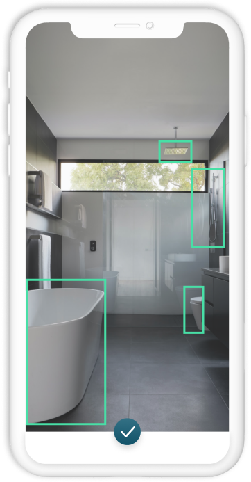 MiQa telefoonscherm voorbeeld